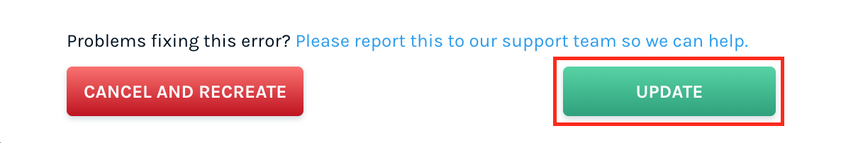 Update Button to Edit Shipping Label