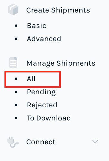 All Feature to Manage and Track Shipments Progress
